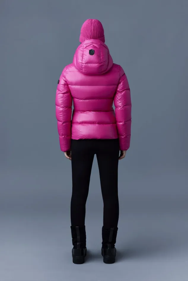 Puffers Women Mackage MADALYN Lustrous Light Down Jacket With Hood For Ladies Black Puffers Women Mackage MADALYN Lustrous Light Down Jacket With Hood For Ladies Black