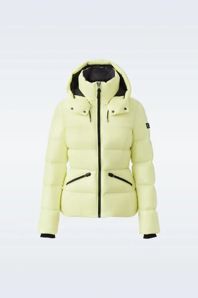 Puffers Women Mackage MADALYN Lustrous Light Down Jacket With Hood For Ladies Black Puffers Women Mackage MADALYN Lustrous Light Down Jacket With Hood For Ladies Black