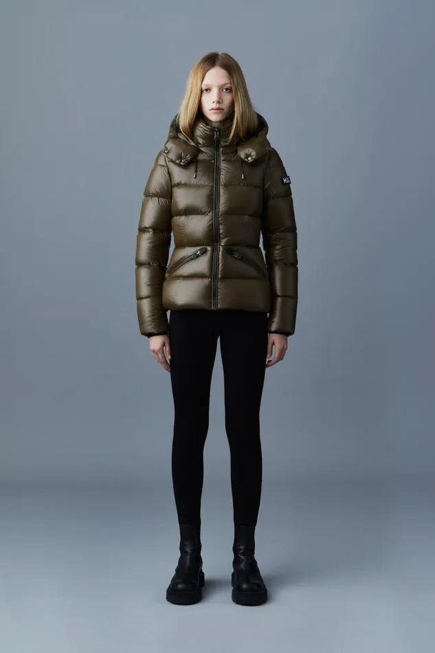 Puffers Women Mackage MADALYN Lustrous Light Down Jacket With Hood For Ladies Black Puffers Women Mackage MADALYN Lustrous Light Down Jacket With Hood For Ladies Black