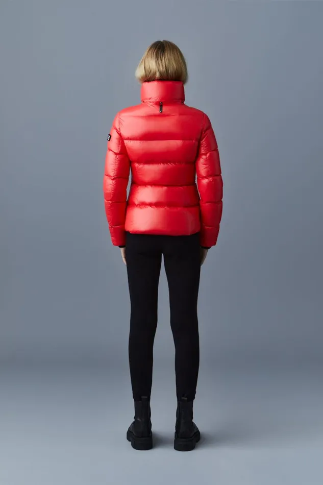 Puffers Women Mackage MADALYN Lustrous Light Down Jacket With Hood For Ladies Black Puffers Women Mackage MADALYN Lustrous Light Down Jacket With Hood For Ladies Black