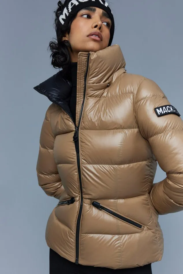 Puffers Women Mackage MADALYN Lustrous Light Down Jacket With Hood For Ladies Black Puffers Women Mackage MADALYN Lustrous Light Down Jacket With Hood For Ladies Black