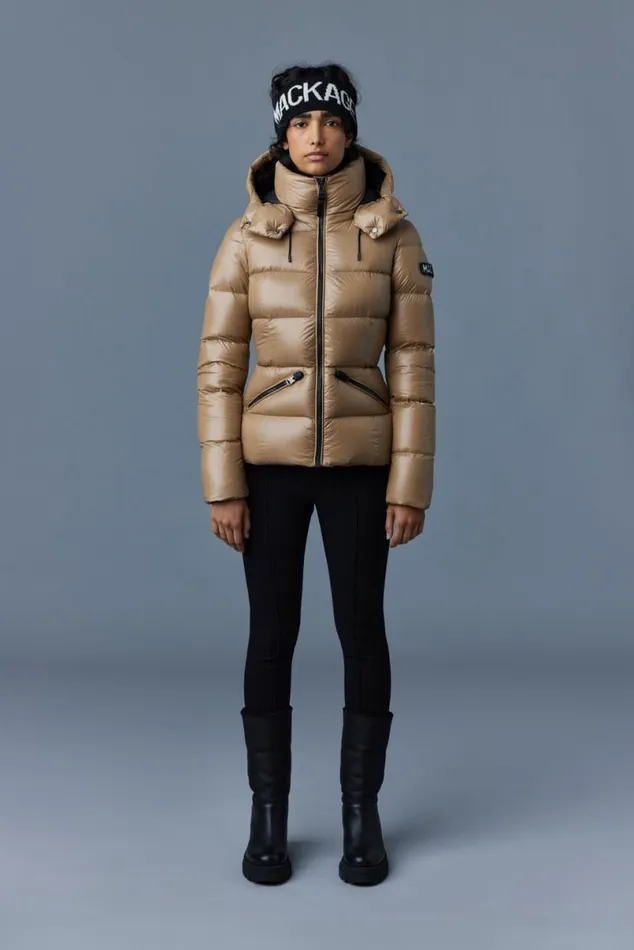 Puffers Women Mackage MADALYN Lustrous Light Down Jacket With Hood For Ladies Black Puffers Women Mackage MADALYN Lustrous Light Down Jacket With Hood For Ladies Black
