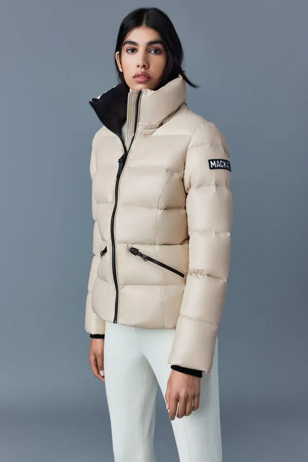 Puffers Women Mackage MADALYN Lustrous Light Down Jacket With Hood For Ladies Black Puffers Women Mackage MADALYN Lustrous Light Down Jacket With Hood For Ladies Black