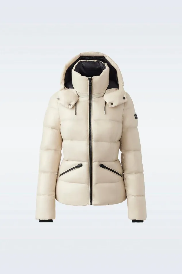 Puffers Women Mackage MADALYN Lustrous Light Down Jacket With Hood For Ladies Black Puffers Women Mackage MADALYN Lustrous Light Down Jacket With Hood For Ladies Black