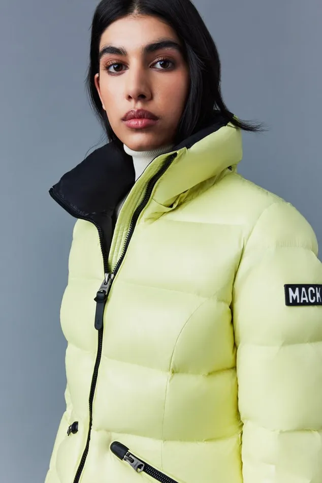 Puffers Women Mackage MADALYN Lustrous Light Down Jacket With Hood For Ladies Black Puffers Women Mackage MADALYN Lustrous Light Down Jacket With Hood For Ladies Black