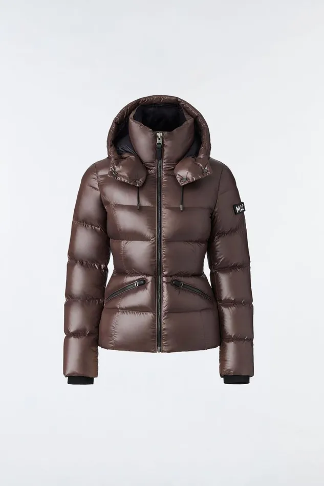 Puffers Women Mackage MADALYN Lustrous Light Down Jacket With Hood For Ladies Black Puffers Women Mackage MADALYN Lustrous Light Down Jacket With Hood For Ladies Black