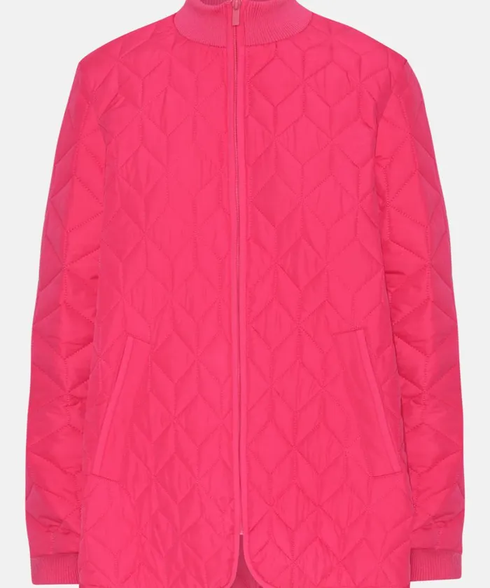Quilt Jacket 8211 Magenta Outerwear Ilse Jacobsen All Jackets And Coats