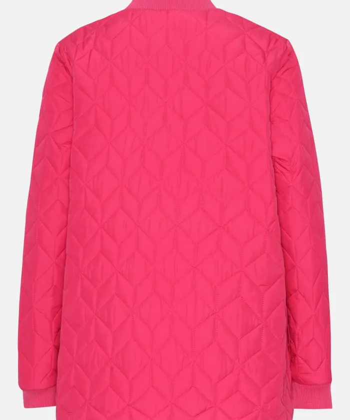 Quilt Jacket 8211 Magenta Outerwear Ilse Jacobsen All Jackets And Coats