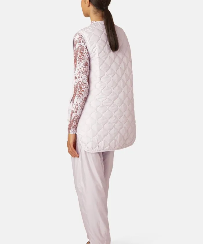 Quilt Long Vest 8211 Concrete Outerwear Ilse Jacobsen All Jackets And Coats