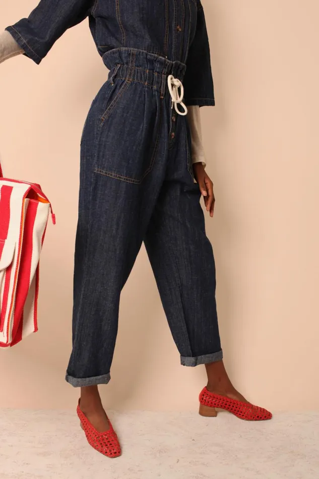 Quinn Trouser Indigo Womens LF Markey Trousers