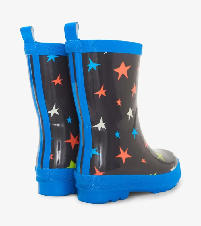 Rainwear GirlsBoys Hatley Ombre Stars Shiny Rain Boots