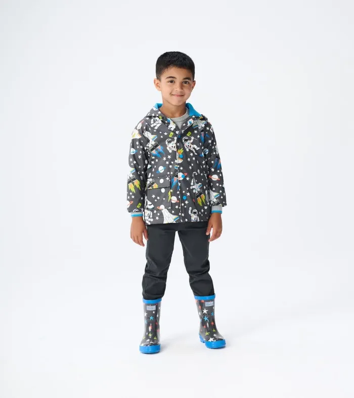 Rainwear GirlsBoys Hatley Ombre Stars Shiny Rain Boots