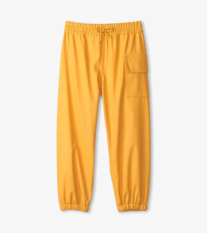 Rainwear GirlsBoys Hatley Yellow Rain Pants