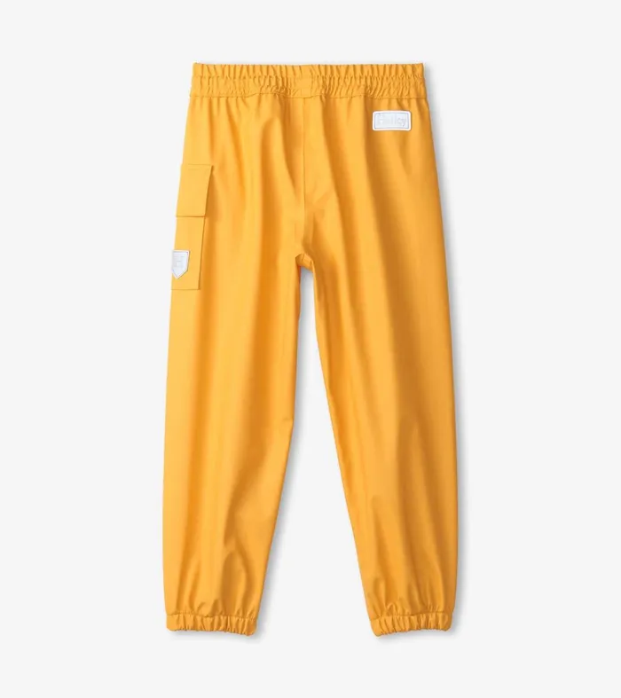 Rainwear GirlsBoys Hatley Yellow Rain Pants