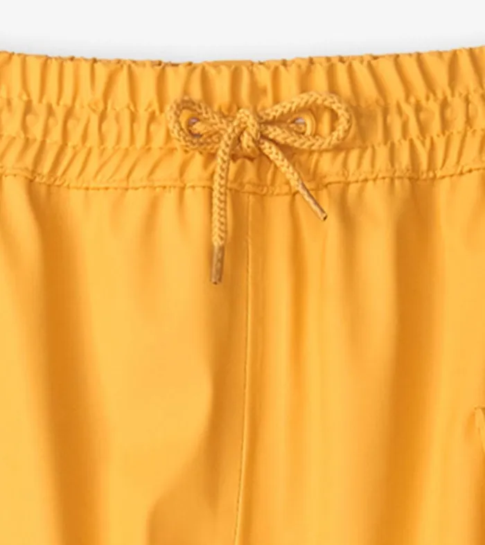 Rainwear GirlsBoys Hatley Yellow Rain Pants