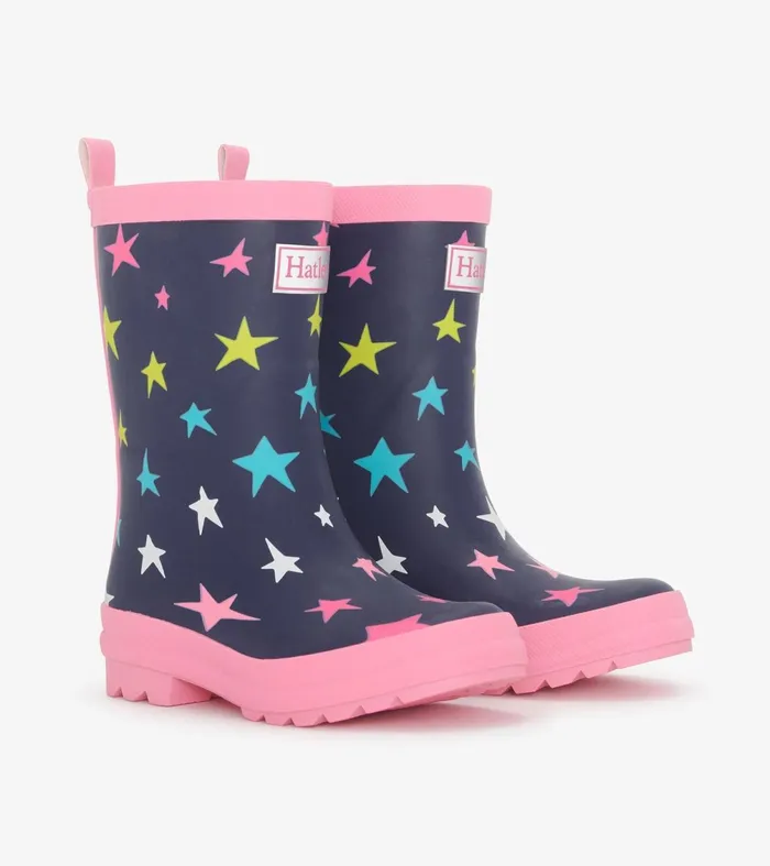 Rainwear Girls Hatley Girls Ombre Stars Matte Rain Boots