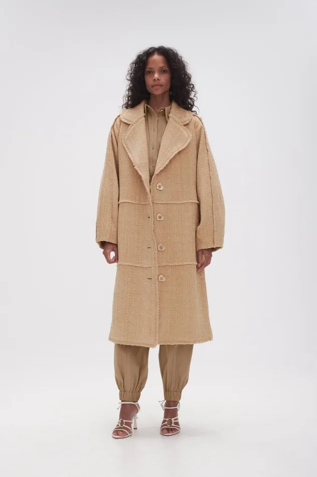 Rebellion Coat Taupe Grey Women Aje Blazers Jackets 038 Coats