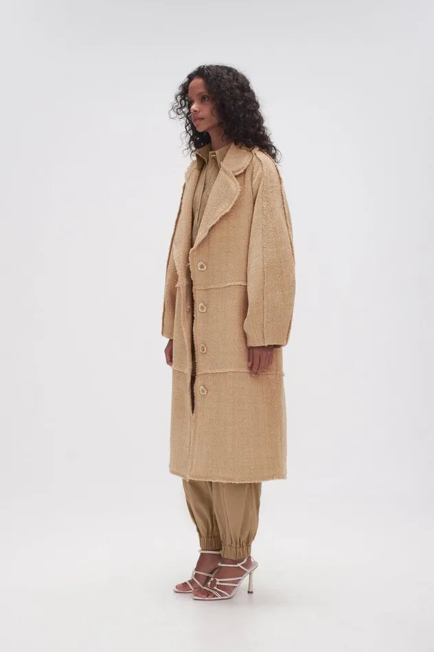 Rebellion Coat Taupe Grey Women Aje Blazers Jackets 038 Coats