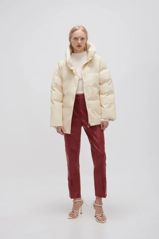 Roamer Puffer Jacket Light Sandstone Beige Women Aje Blazers Jackets 038 Coats