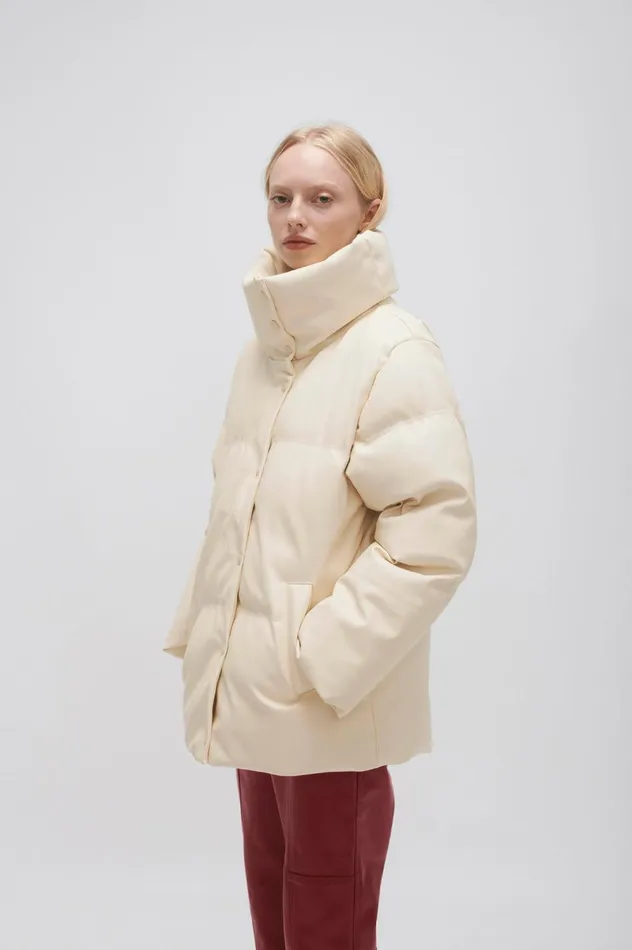 Roamer Puffer Jacket Light Sandstone Beige Women Aje Blazers Jackets 038 Coats