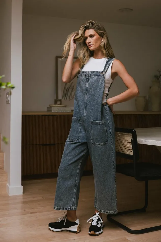 Robin Overalls In Light Wash Light Wash Women Bohme Jumpsuits and Overalls