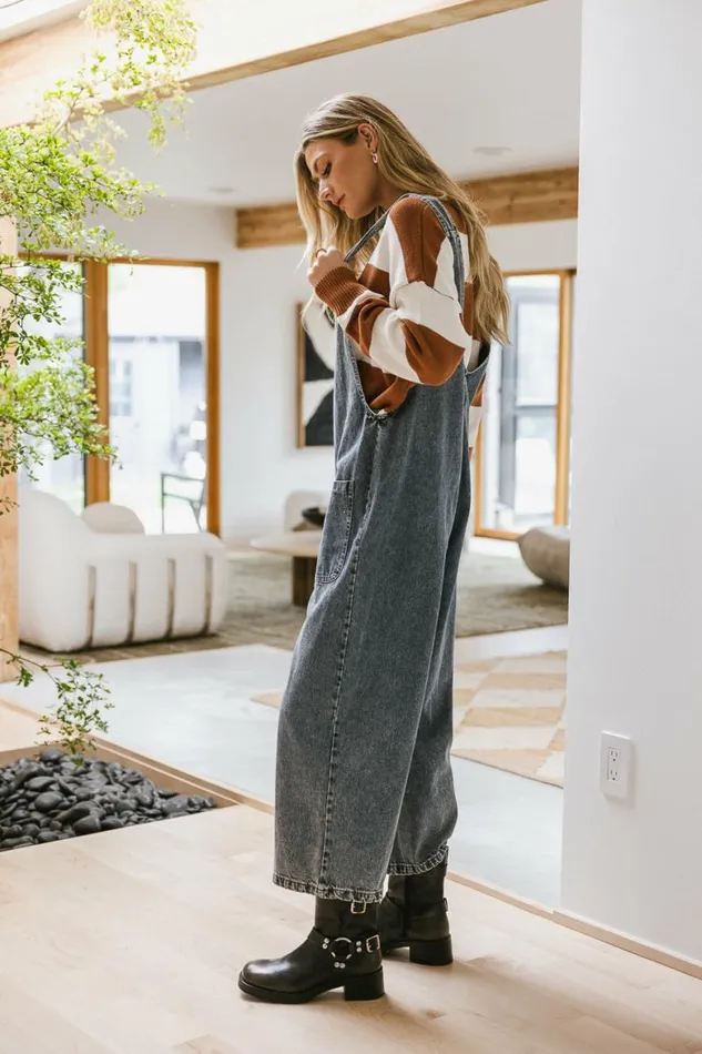 Robin Overalls In Light Wash Light Wash Women Bohme Jumpsuits and Overalls