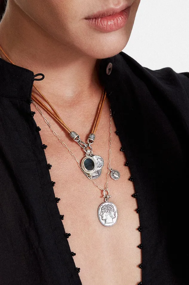 Roma Charm Necklace Labradorite Mix Women Chan Luu Necklaces