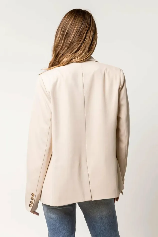 Romaine Blazer In Ivory Ivory Women Bohme Jackets and Blazers