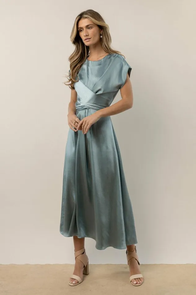 Rosalind Midi Dress In Blue Blue Women Bohme Dresses