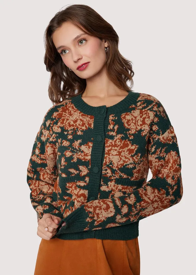 Rosetta Cardigan Greenmulti Women Lost Wander Sweaters