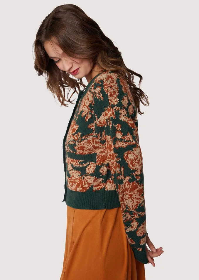 Rosetta Cardigan Greenmulti Women Lost Wander Sweaters