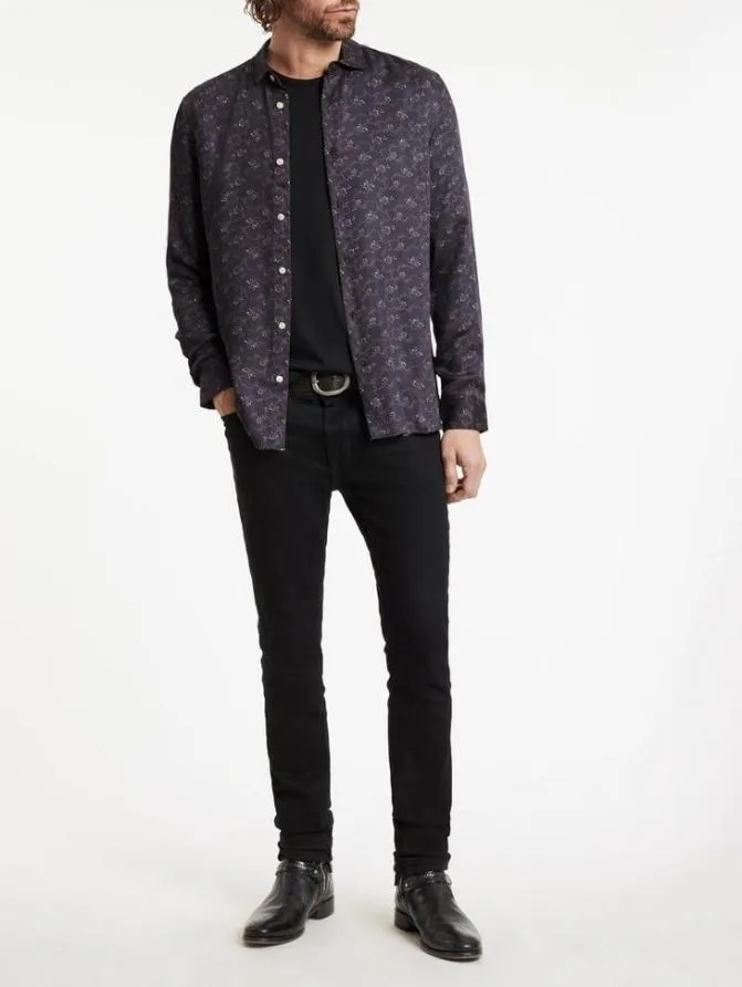 ROSS SHIRT Black Clothing John Varvatos Shirts