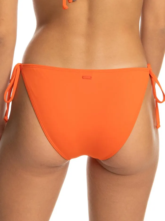 Roxy Bikinis Beach Classics Tie Side Solid Bikini Bottoms Tigerlily 8211 Women Roxy Bikinis Beach Classics Tie Side Solid Bikini Bottoms Tigerlily 8211 Women