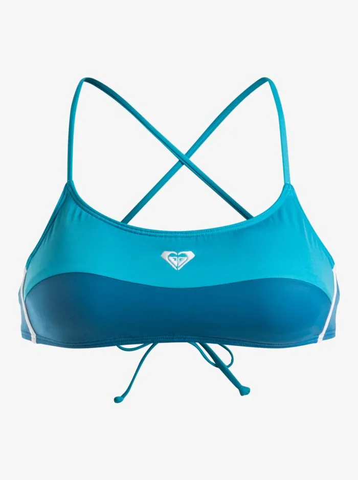 Roxy Bikinis Roxy Life Pupukea Shorebreak Bikini Top Moroccan Blue 8211 Women