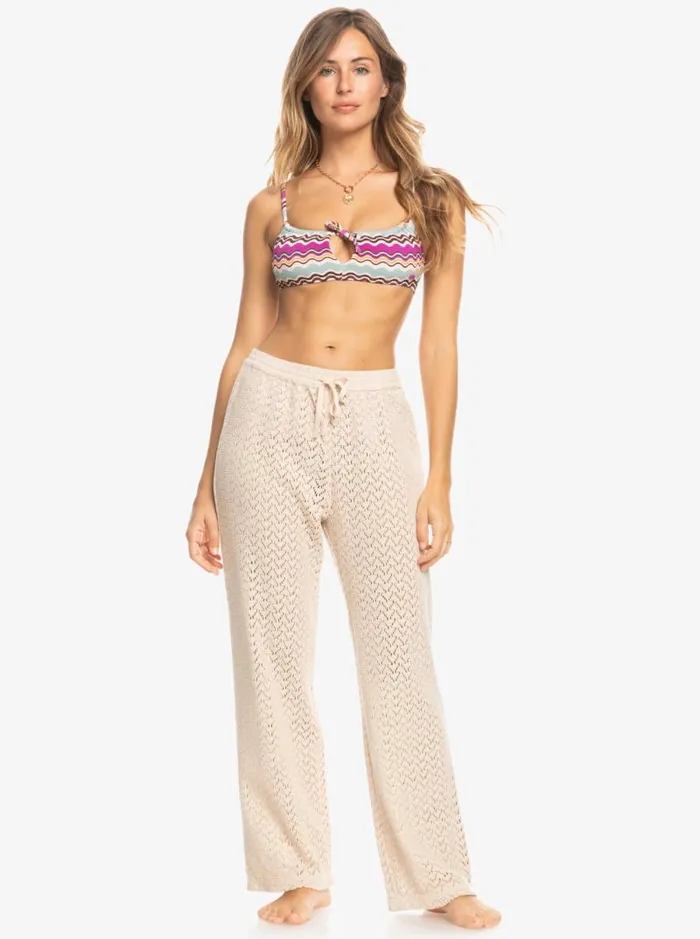 Roxy Cover Ups Mood Moving Beach Trousers Tapioca 8211 Women Roxy Cover Ups Mood Moving Beach Trousers Tapioca 8211 Women