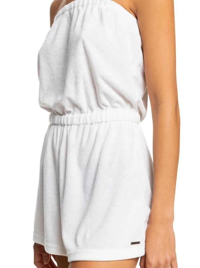 Roxy Cover Ups Special Feeling Romper Bright White 8211 Women