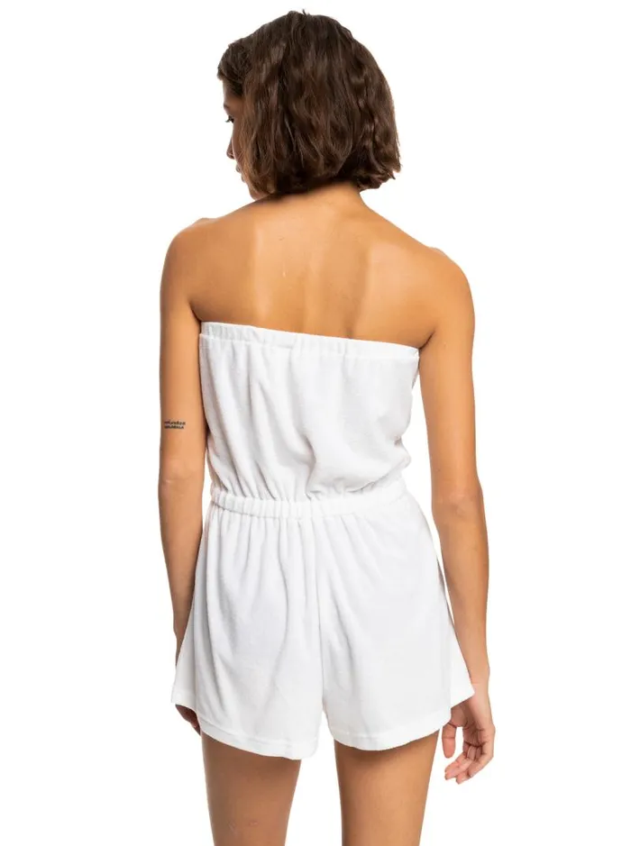 Roxy Cover Ups Special Feeling Romper Bright White 8211 Women