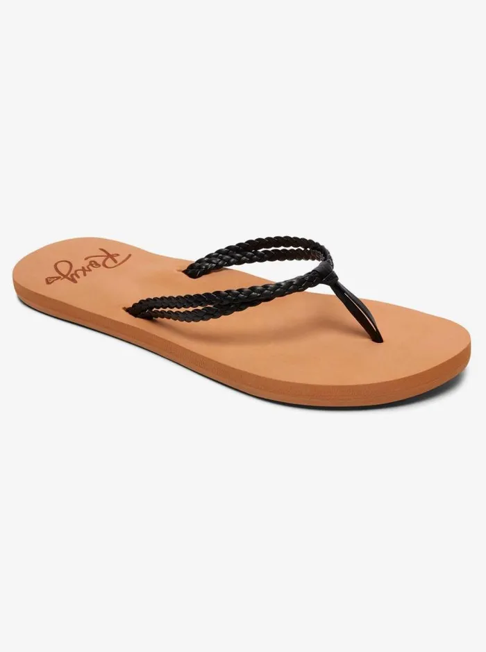 Roxy Flip Flops Costas FlipFlops Black 8211 Women