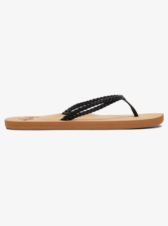 Roxy Flip Flops Costas FlipFlops Black 8211 Women