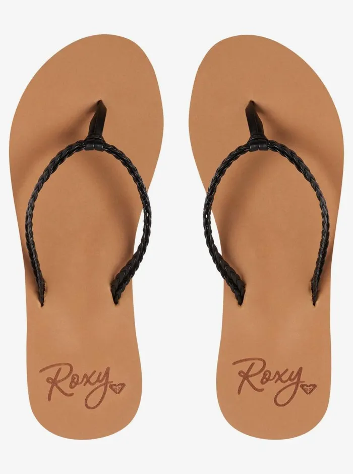 Roxy Flip Flops Costas FlipFlops Black 8211 Women