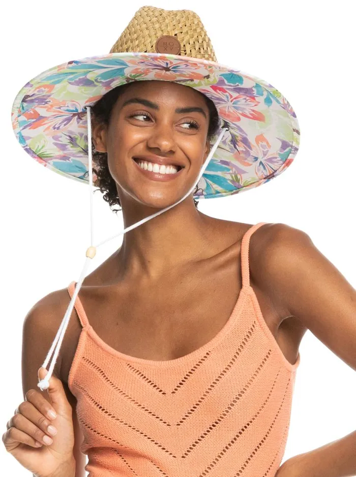 Roxy Hats Pina To My Colada Printed Sun Hat Snow White Pualani Combo 8211 Women