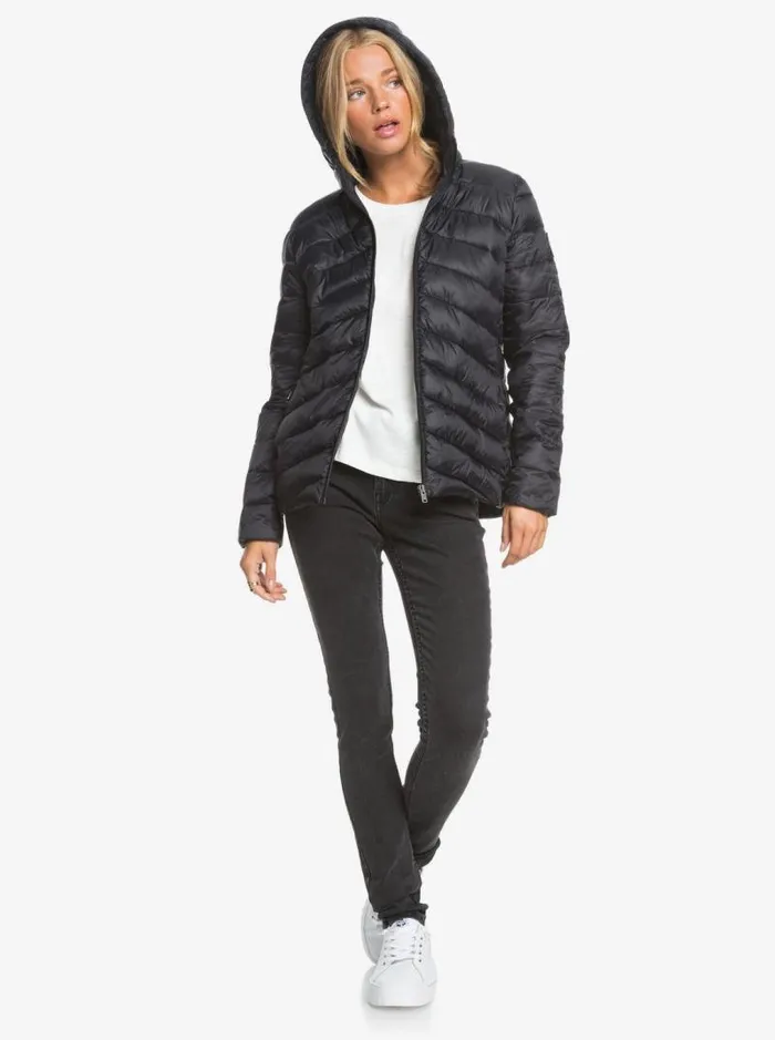 Roxy Jackets Coast Road Hooded Jackets Anthracite 8211 Women Roxy Jackets Coast Road Hooded Jackets Anthracite 8211 Women
