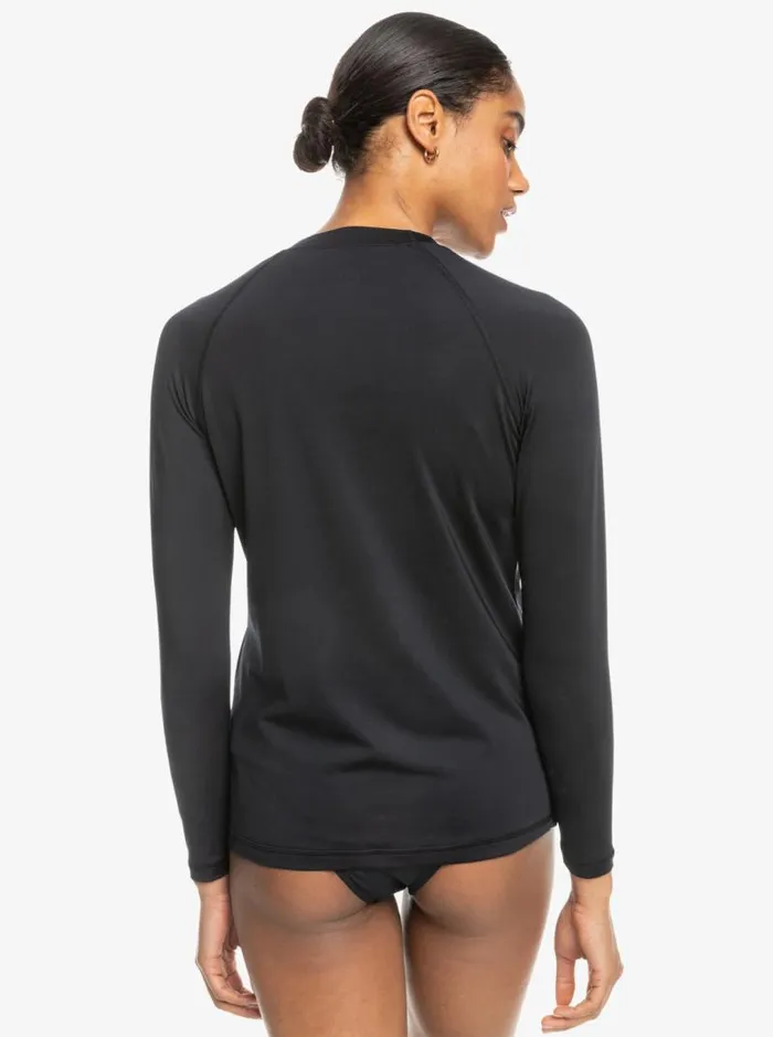 Roxy Rashguards Essentials Long Sleeve Rashguard Anthracite 8211 Women