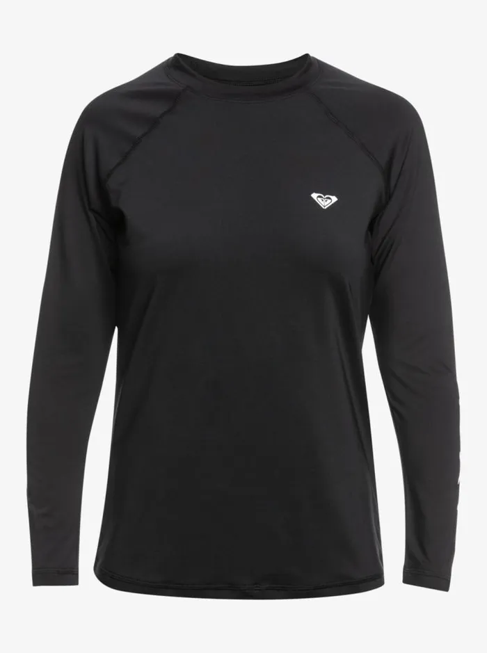 Roxy Rashguards Essentials Long Sleeve Rashguard Anthracite 8211 Women