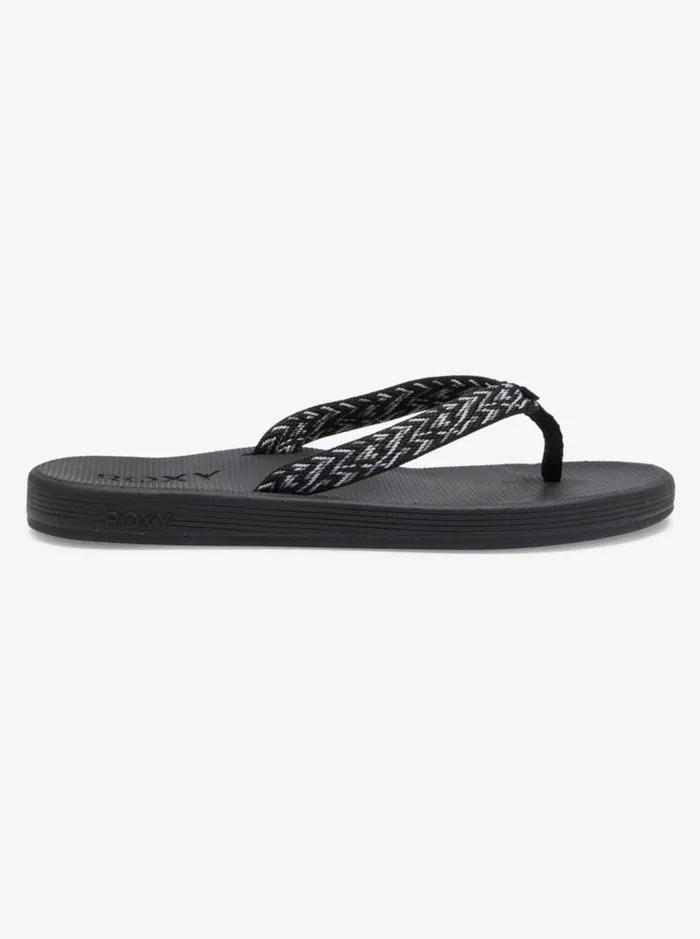 Roxy Sandals Clemente FlipFlops Anthraciteblack 8211 Women Roxy Sandals Clemente FlipFlops Anthraciteblack 8211 Women