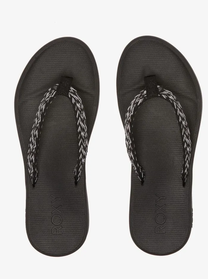 Roxy Sandals Clemente FlipFlops Anthraciteblack 8211 Women Roxy Sandals Clemente FlipFlops Anthraciteblack 8211 Women