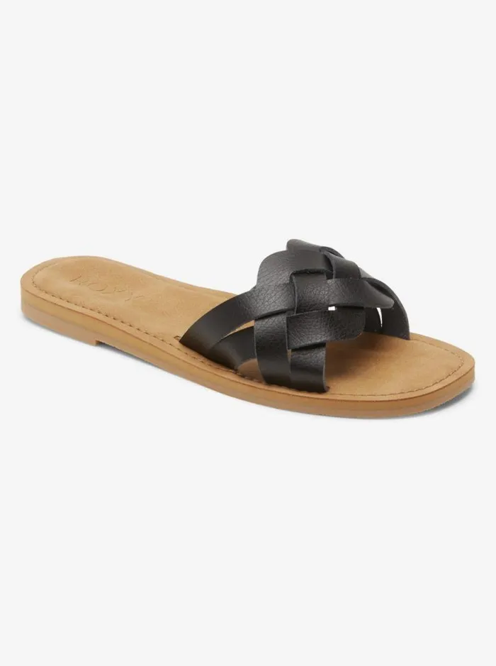 Roxy Sandals Edessa Sandals Black 8211 Women Roxy Sandals Edessa Sandals Black 8211 Women