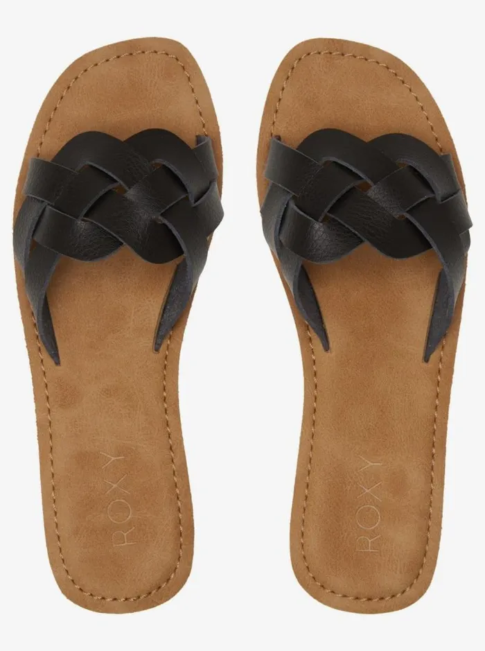 Roxy Sandals Edessa Sandals Black 8211 Women Roxy Sandals Edessa Sandals Black 8211 Women