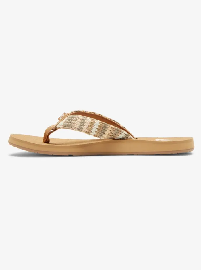 Roxy Sandals Porto Raffia FlipFlops Fall Leaf Multi 8211 Women Roxy Sandals Porto Raffia FlipFlops Fall Leaf Multi 8211 Women
