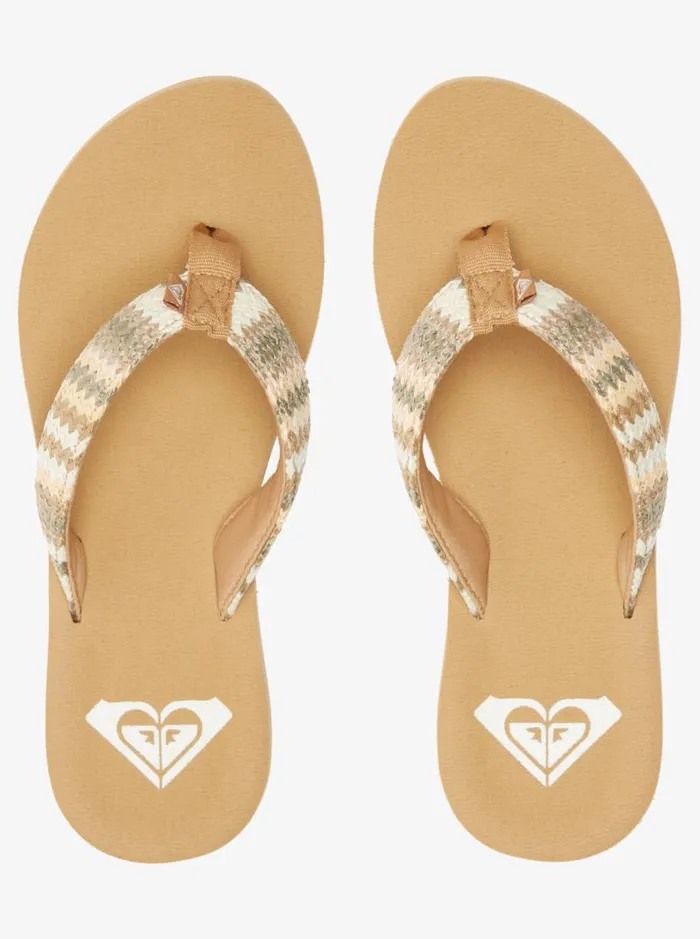 Roxy Sandals Porto Raffia FlipFlops Fall Leaf Multi 8211 Women Roxy Sandals Porto Raffia FlipFlops Fall Leaf Multi 8211 Women